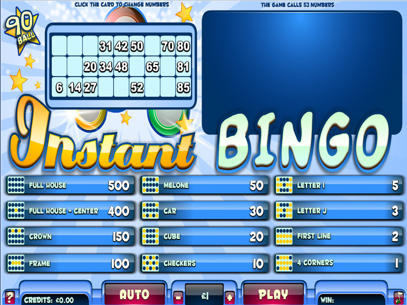 Instant Bingo 90